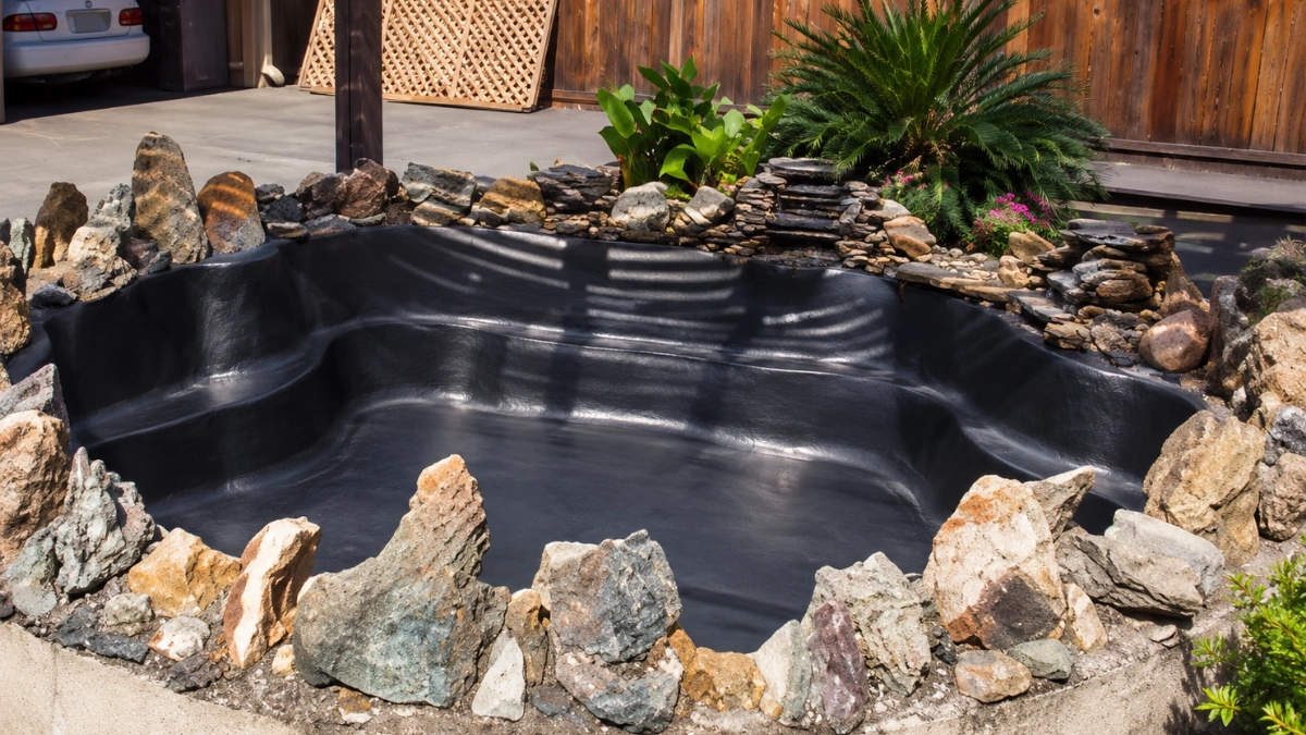 Project 20 · Backyard koi pond — after