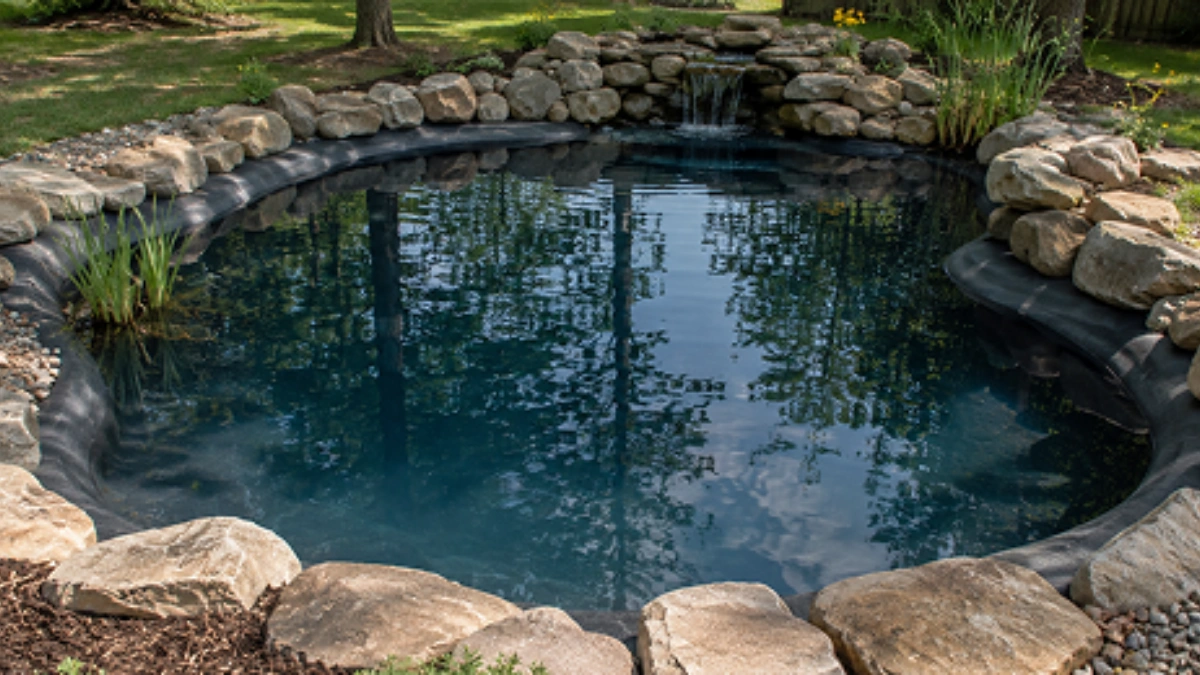 Project 26 · Farm pond reline — after