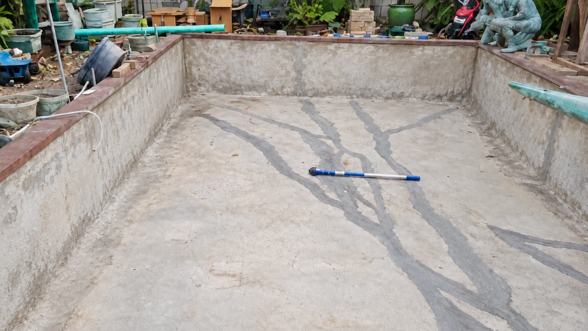Project 27 · Concrete shell seal — before