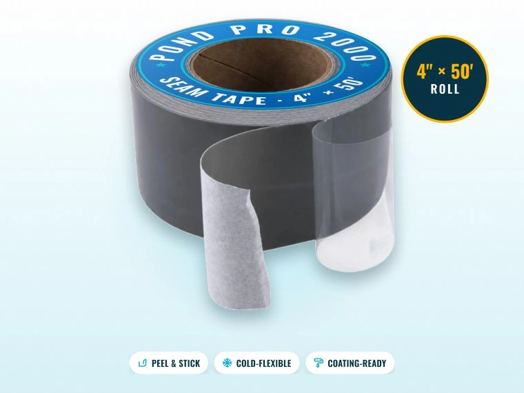 PondPro 2000 Seam Tape 4-inch by 50-foot roll with release liner peeled back