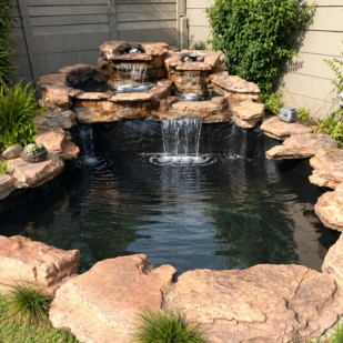 A pond sealed with PondPro 2000