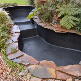 A pond sealed with PondPro 2000