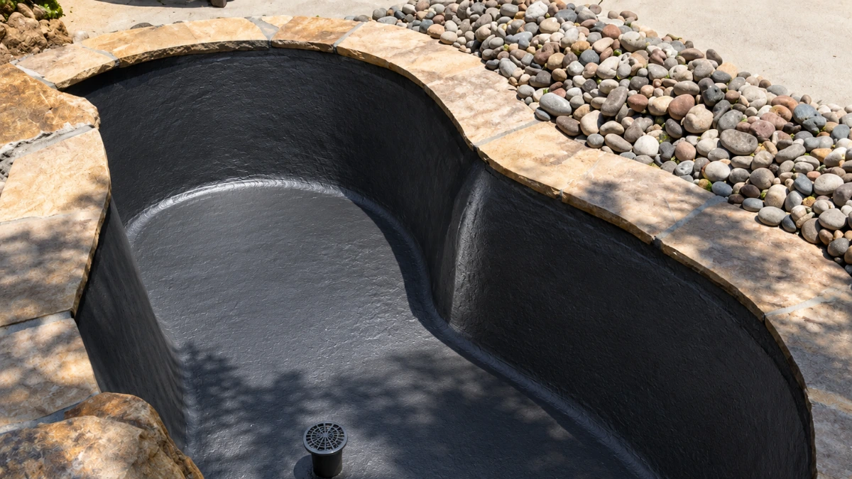 The same pond after one coat of PondPro 2000