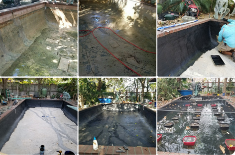 Leaking pond solution with PondPro's Pond sealant.