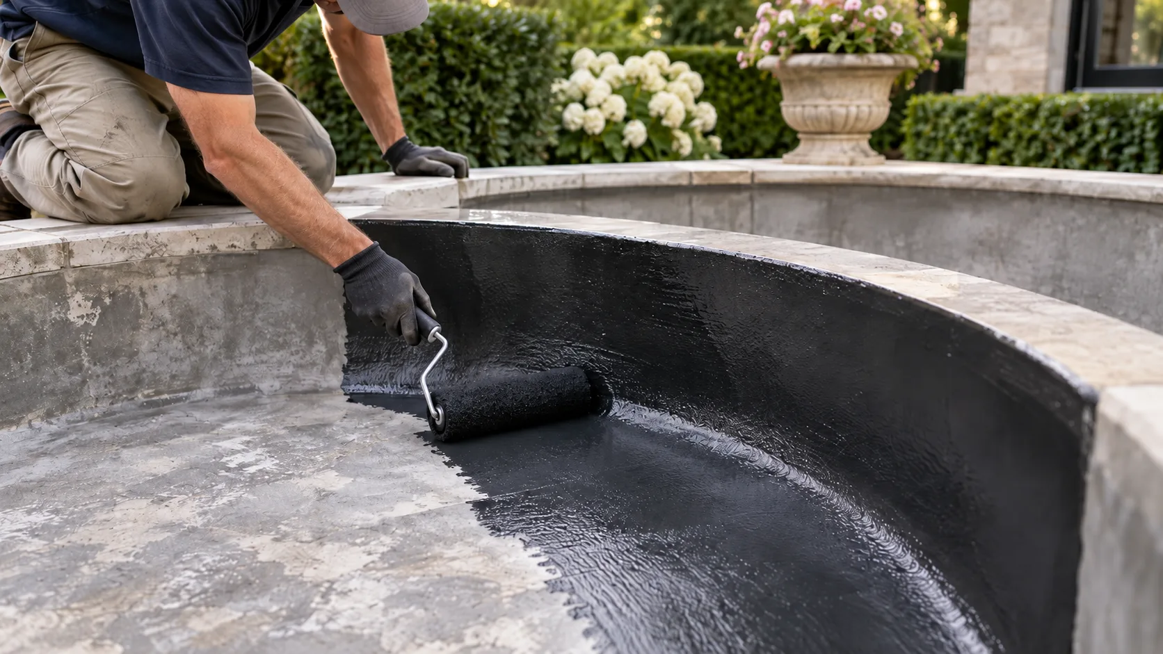 The Best pond and fountain sealant for EPDM and Concrete Pond Repairs