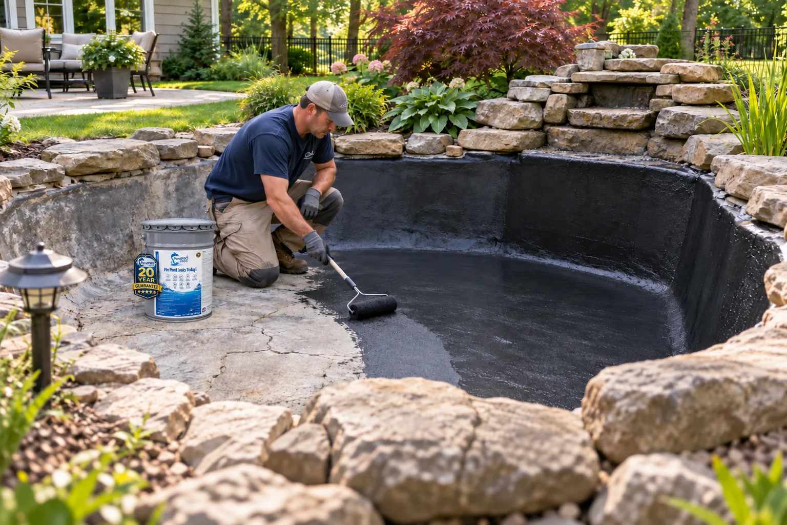 Best Waterproof Coating for an Old Concrete Fish Pond